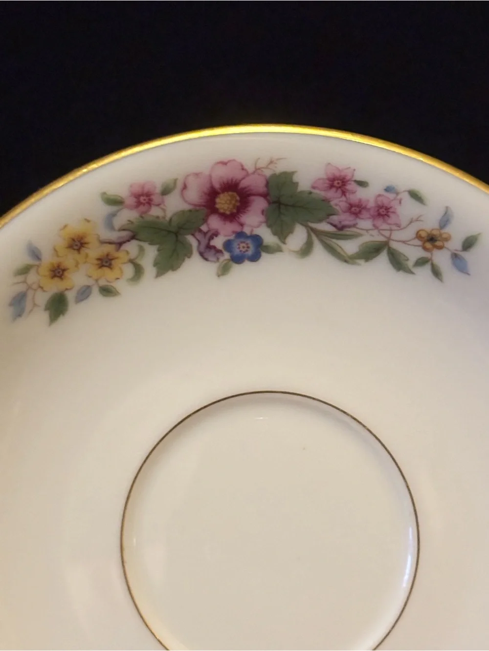 Vintage Floral Lenox Avon S300 Teacup and Saucer Set